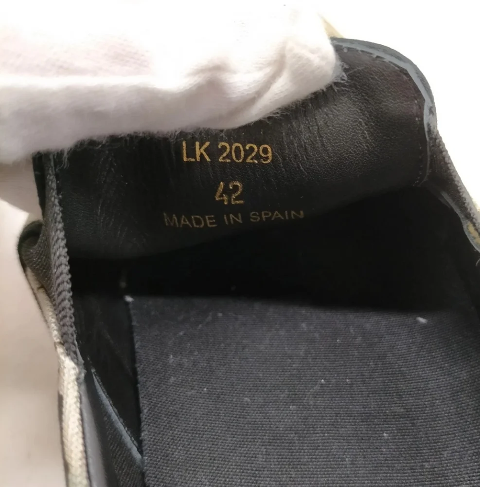 CELINE SNEAKERS MEN BLUE COTTON